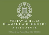 the logo for the vestavia hills chamber of commerce
